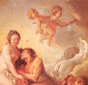 Francois Boucher Aurora and Cephalus detail